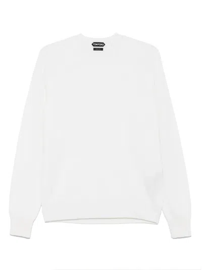 Tom Ford Slim-fit Lyocell And Cotton-blend Jersey T-shirt In White