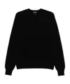 Tom Ford Black Fine Wool Crew Jumper