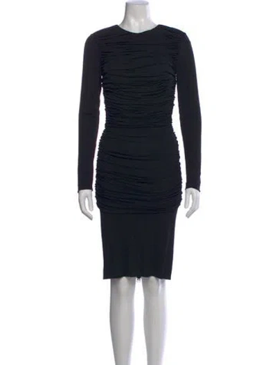 Pre-owned Tom Ford Crew Neck Knee-length Dress In Black