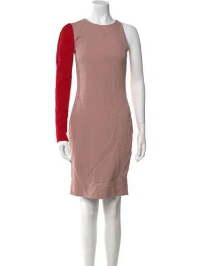 Pre-owned Tom Ford Crew Neck Knee-length Dress In Pink