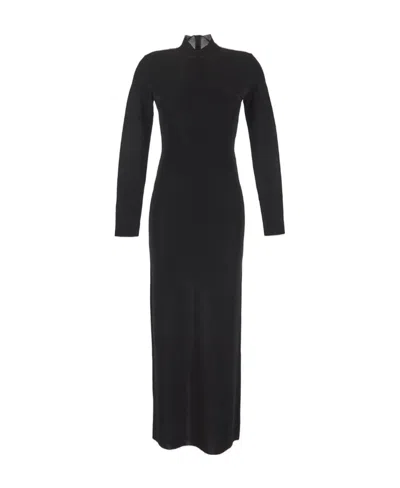 Tom Ford Crew-neck Knitted Maxi Dress In Black