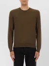 Tom Ford Fine Merino Virgin Wool Sweater In Brown
