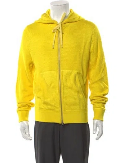Pre-owned Tom Ford Crew Neck Long Sleeve Hoodie In Yellow