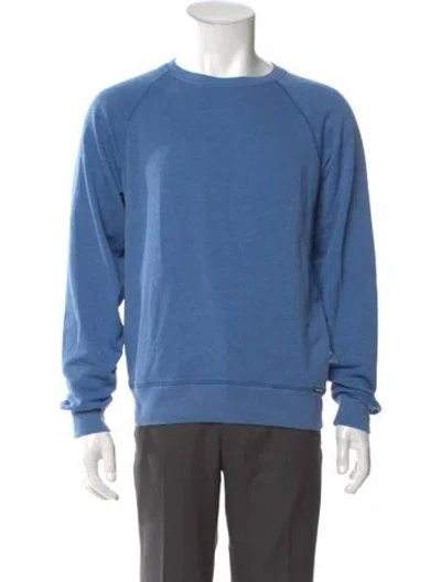 Pre-owned Tom Ford Crew Neck Long Sleeve Sweatshirt In Blue