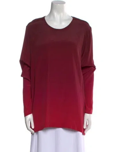 Pre-owned Tom Ford Crew Neck Long Sleeve Sweatshirt In Burgundy