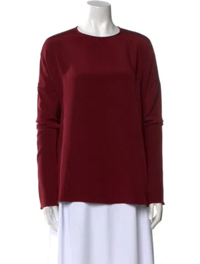 Pre-owned Tom Ford Crew Neck Long Sleeve Sweatshirt In Burgundy