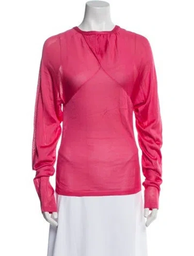 Pre-owned Tom Ford Crew Neck Long Sleeve Sweatshirt In Pink