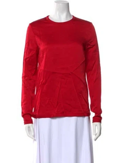 Pre-owned Tom Ford Crew Neck Long Sleeve Sweatshirt In Red