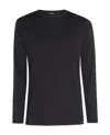 Tom Ford Crew-neck Long-sleeve T-shirt In Black