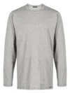 Tom Ford Crew-neck Long-sleeve T-shirt In Grey