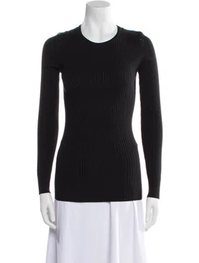 Pre-owned Tom Ford Crew Neck Long Sleeve Top In Black