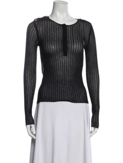 Pre-owned Tom Ford Crew Neck Long Sleeve Top In Multi