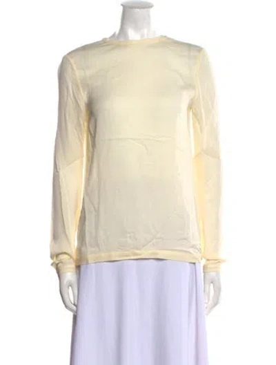 Pre-owned Tom Ford Crew Neck Long Sleeve Top In Neutral