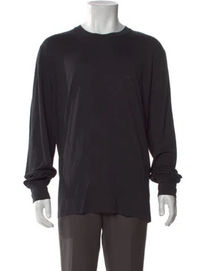 Pre-owned Tom Ford Crew Neck Long Sleeve T-shirt In Black