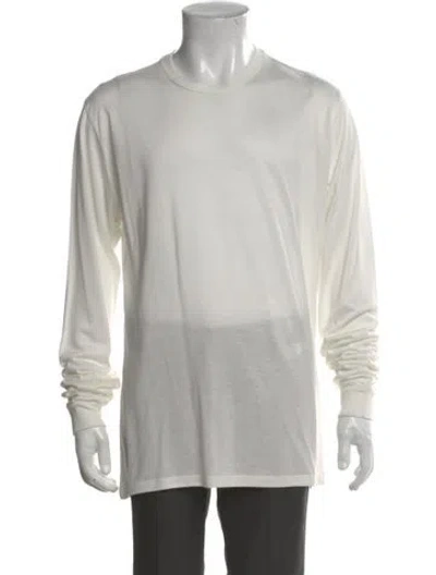 Pre-owned Tom Ford Crew Neck Long Sleeve T-shirt In Gray