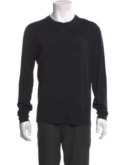 Pre-owned Tom Ford Crew Neck Long Sleeve T-shirt In Gray