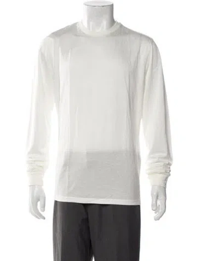 Pre-owned Tom Ford Crew Neck Long Sleeve T-shirt In Neutral