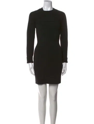 Pre-owned Tom Ford Crew Neck Mini Dress In Black