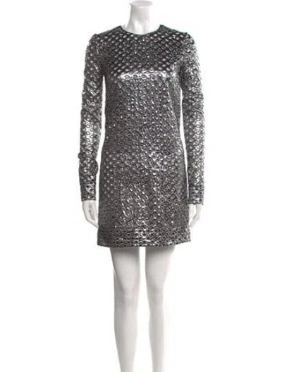 Pre-owned Tom Ford Crew Neck Mini Dress In Black