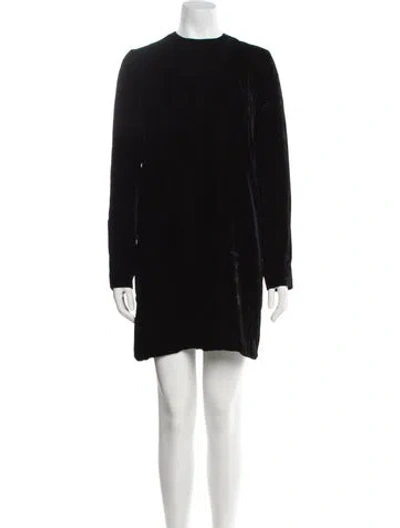 Pre-owned Tom Ford Crew Neck Mini Dress In Black