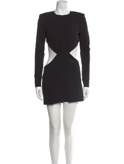 Pre-owned Tom Ford Crew Neck Mini Dress In Black