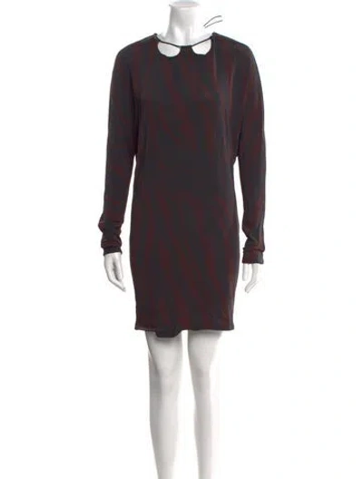 Pre-owned Tom Ford Crew Neck Mini Dress In Black