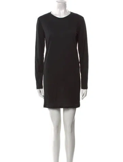 Pre-owned Tom Ford Crew Neck Mini Dress In Black
