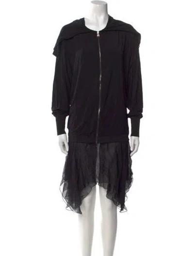 Pre-owned Tom Ford Crew Neck Mini Dress In Black