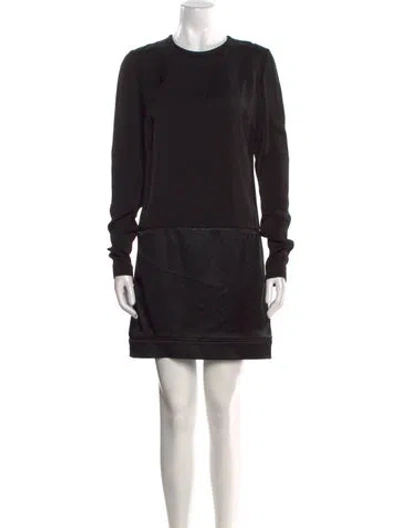 Pre-owned Tom Ford Crew Neck Mini Dress In Black