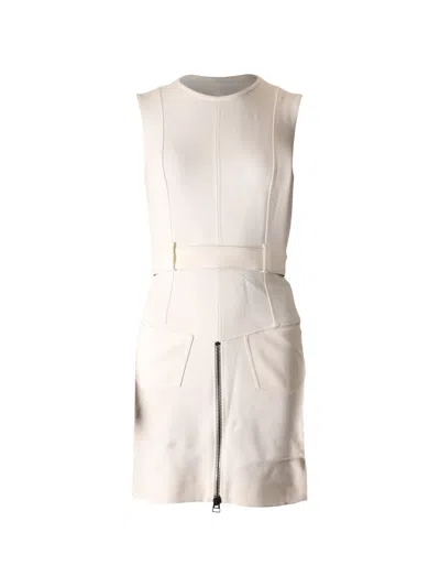 Pre-owned Tom Ford Crew-neck Mini Dress In Neutral