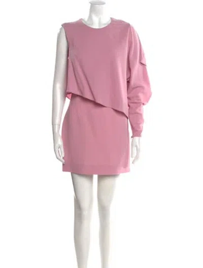 Pre-owned Tom Ford Crew Neck Mini Dress In Pink