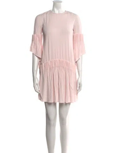 Pre-owned Tom Ford Crew Neck Mini Dress In Pink