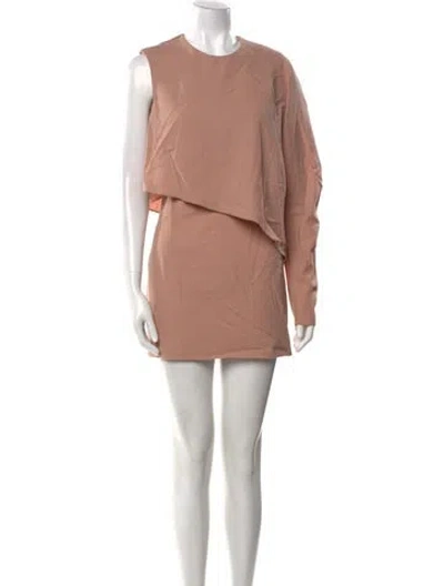 Pre-owned Tom Ford Crew Neck Mini Dress In Pink