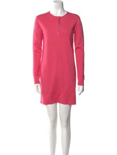 Pre-owned Tom Ford Crew Neck Mini Dress In Pink