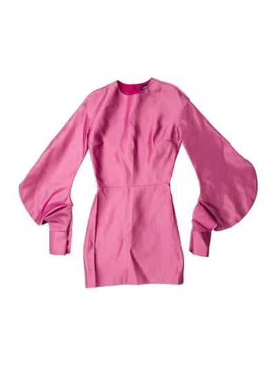 Pre-owned Tom Ford Crew Neck Mini Dress In Pink