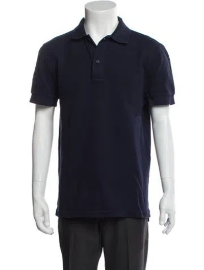 Pre-owned Tom Ford Crew Neck Short Sleeve Polo Shirt In Blue
