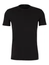 Tom Ford Regular Fit Black T-shirt With Classic Crew Neckline In Black