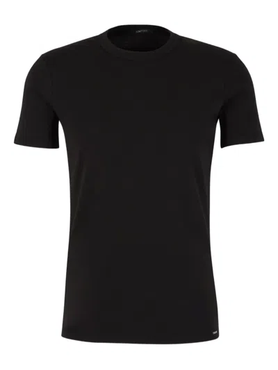 Tom Ford Short Sleeve T-shirt In Black