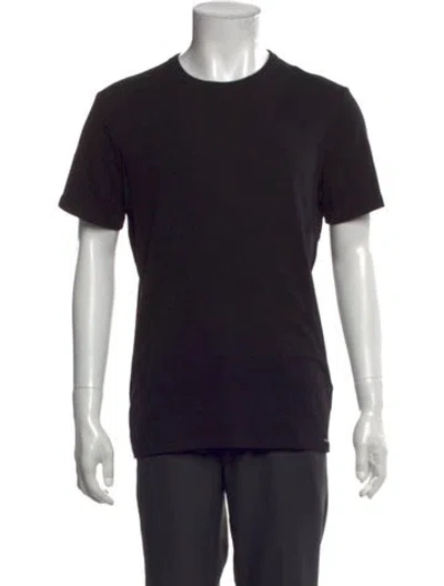 Pre-owned Tom Ford Crew Neck Short Sleeve T-shirt In Black