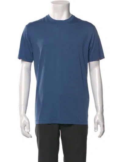 Pre-owned Tom Ford Crew Neck Short Sleeve T-shirt In Blue