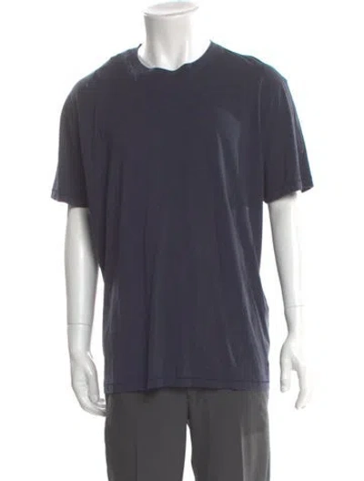 Pre-owned Tom Ford Crew Neck Short Sleeve T-shirt In Blue