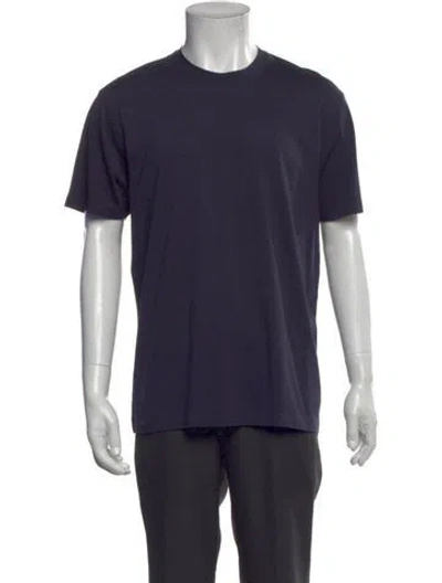 Pre-owned Tom Ford Crew Neck Short Sleeve T-shirt In Blue