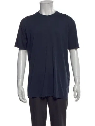 Pre-owned Tom Ford Crew Neck Short Sleeve T-shirt In Blue