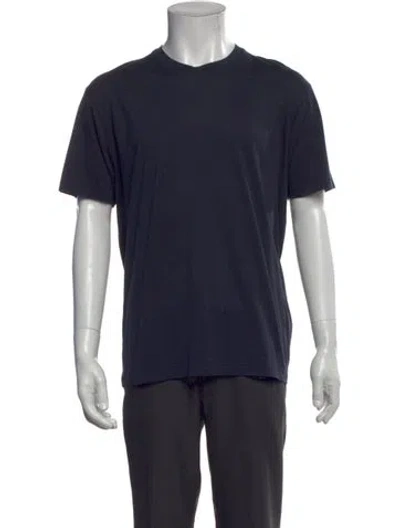 Pre-owned Tom Ford Crew Neck Short Sleeve T-shirt In Blue