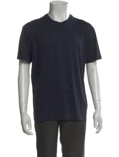 Pre-owned Tom Ford Crew Neck Short Sleeve T-shirt In Blue