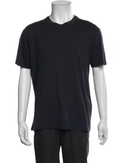 Pre-owned Tom Ford Crew Neck Short Sleeve T-shirt In Blue