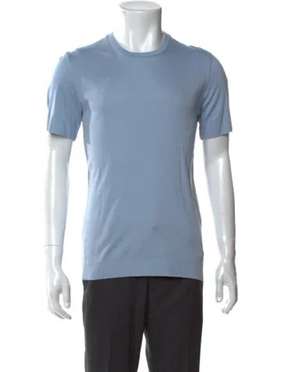 Pre-owned Tom Ford Crew Neck Short Sleeve T-shirt In Blue