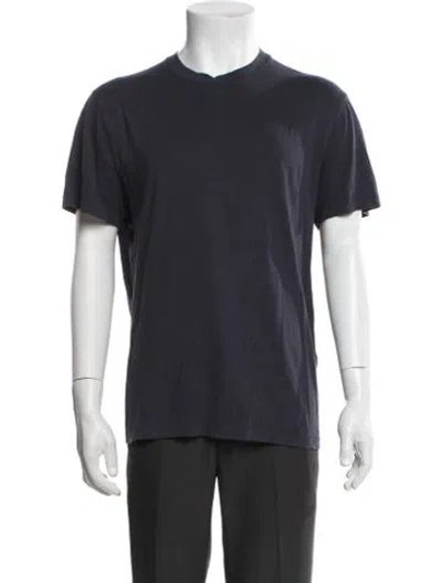 Pre-owned Tom Ford Crew Neck Short Sleeve T-shirt In Blue