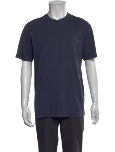Pre-owned Tom Ford Crew Neck Short Sleeve T-shirt W/ Tags In Blue