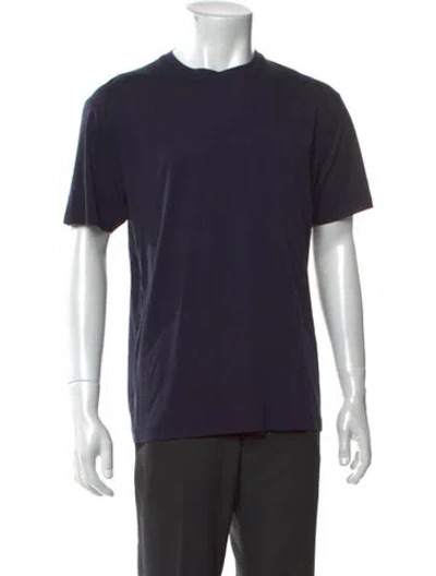 Pre-owned Tom Ford Crew Neck Short Sleeve T-shirt W/ Tags In Blue